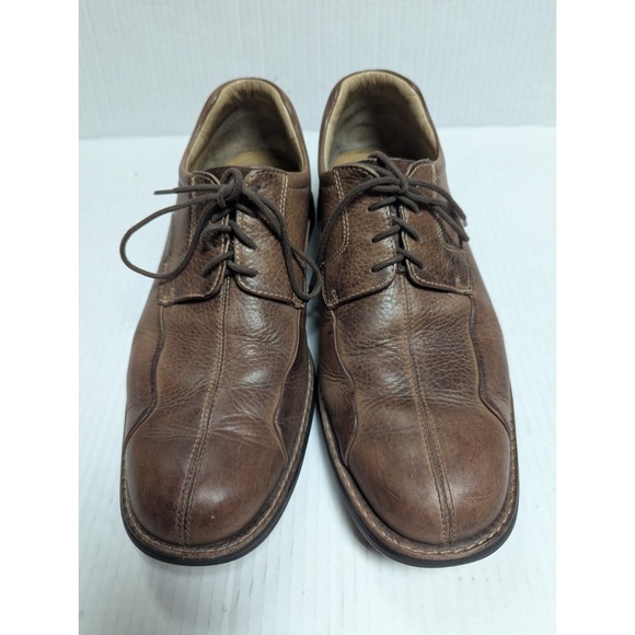 Johnston & Murphy Shoes Mens 11 M Brown Leather Bicycle Oxford Shuler Lace up - Picture 3 of 12